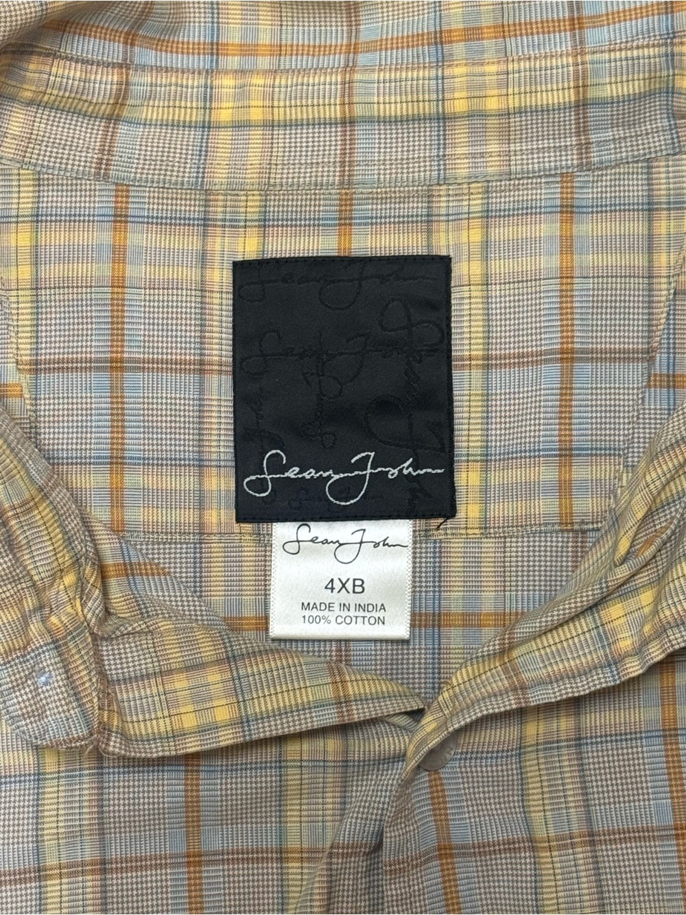 Sean John vintage men’s plaid button up - Picture 4 of 8